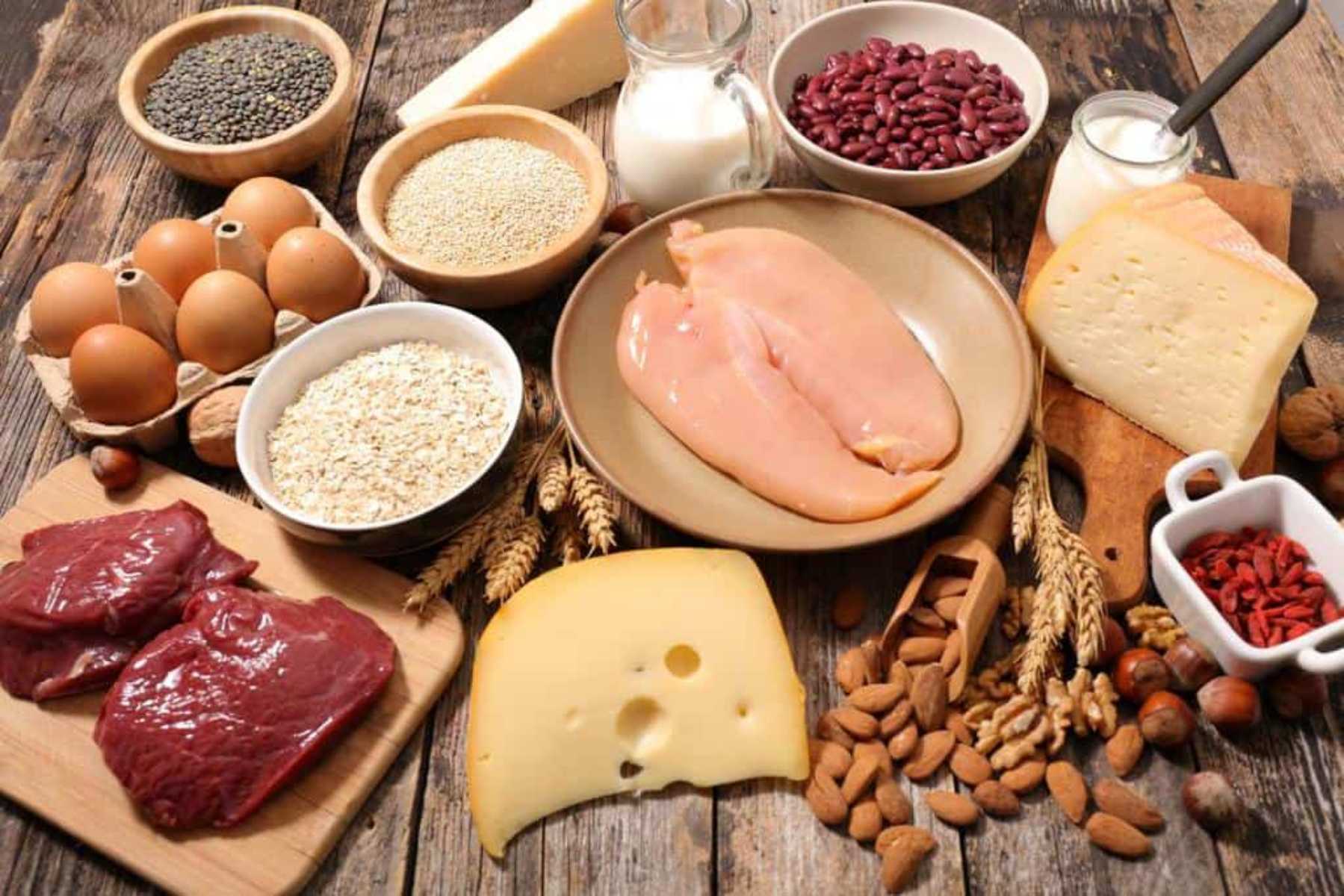 دوری از پرخوری- غذاهای غنی از پروتئین