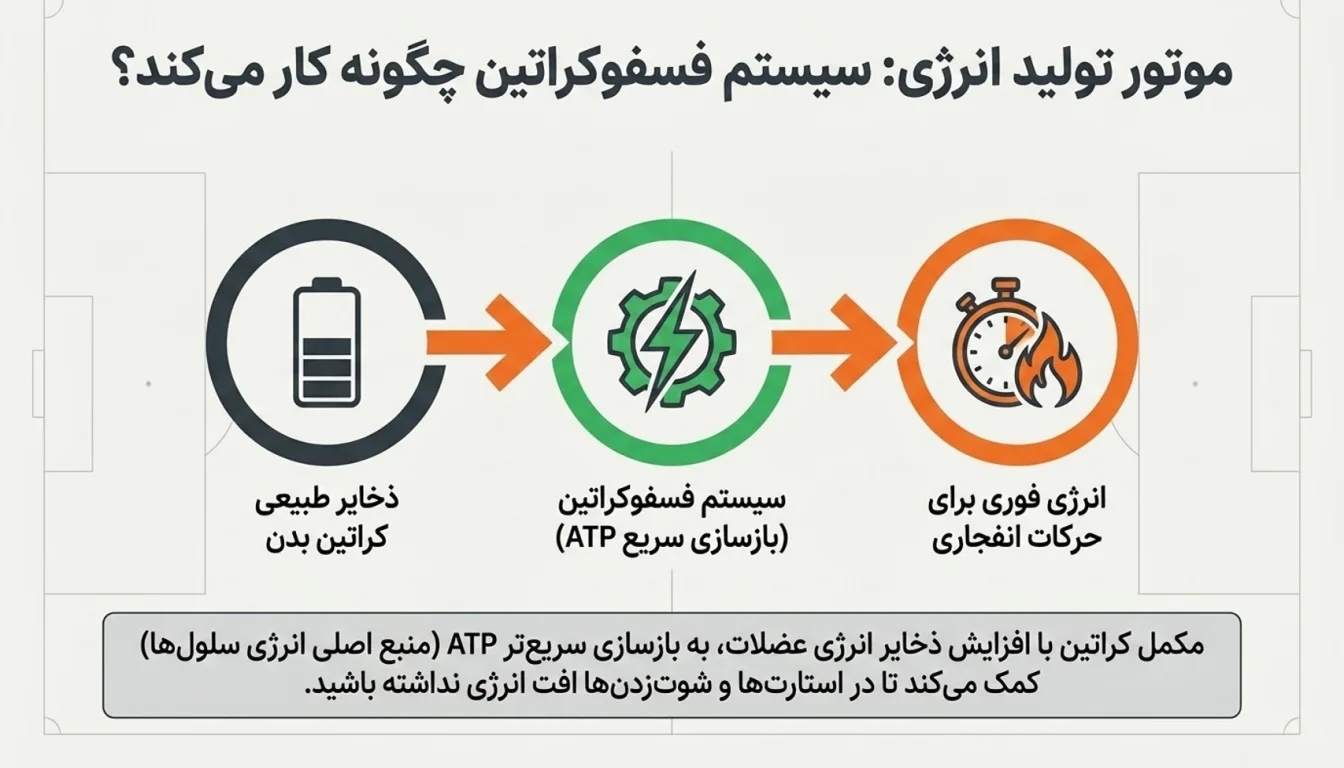تاثیر کراتین در فوتبال-پارسی پودر