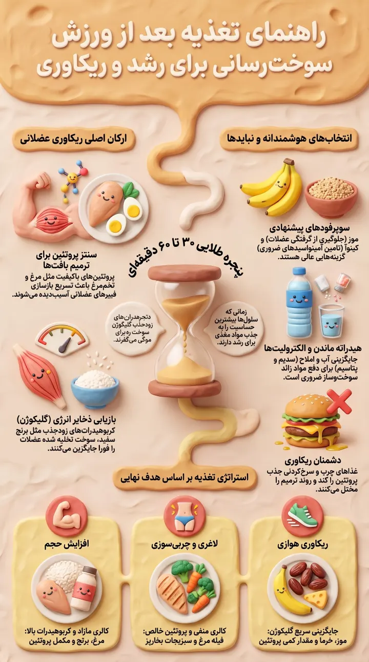 راهنمای تغذیه بعد از ورزش