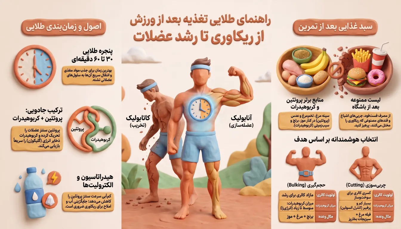 اهمیت تغذیه بعد از ورزش-راهنمای تغذیه بعد ورزش