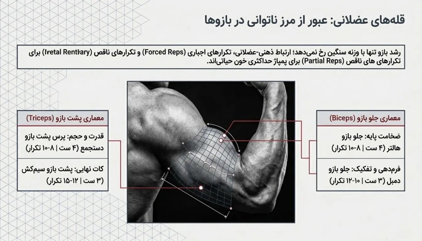 بررسی سیستم تمرینی بازوی کوین لورون؛ از حجم سازی تا تفکیک