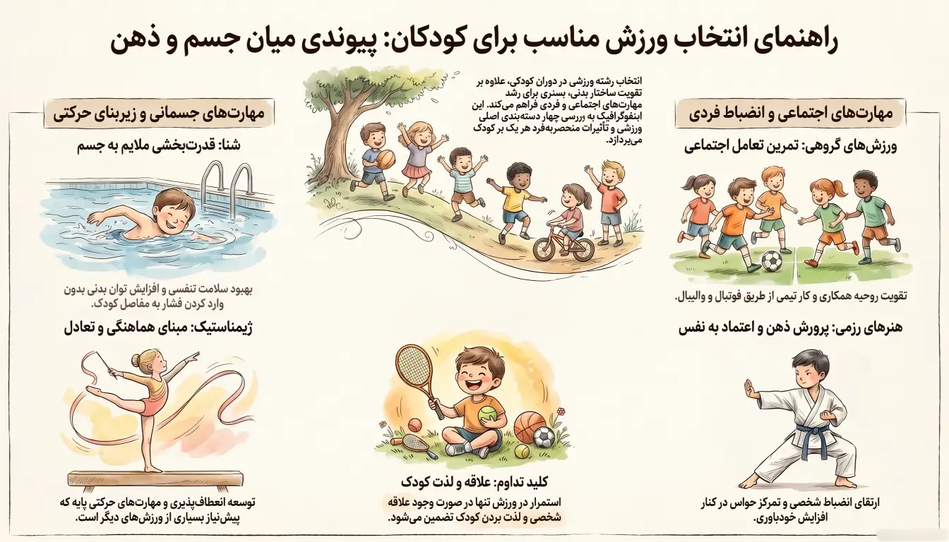 بهترین رشته های ورزشی برای کودکان