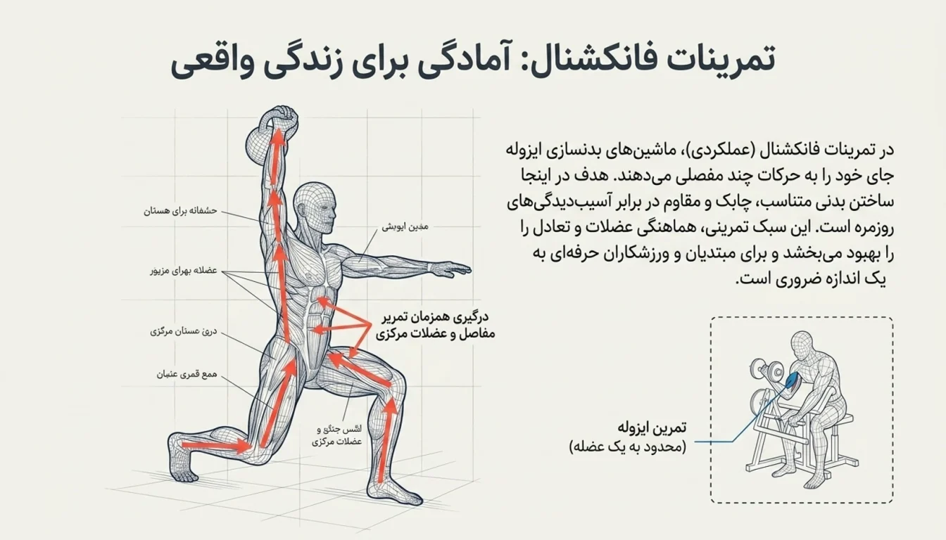 تمرینات فانکشنال از شاخه های بدنسازی