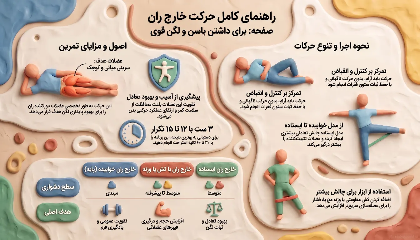 راهنمای کامل حرکت خارج ران صفحه - آموزش گام به گام حرکات خارج ران صفحه