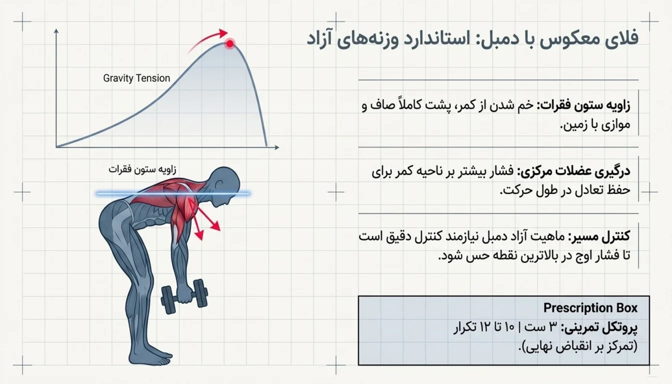 فلای معکوس دمبل-فلای معکوس با دمبل