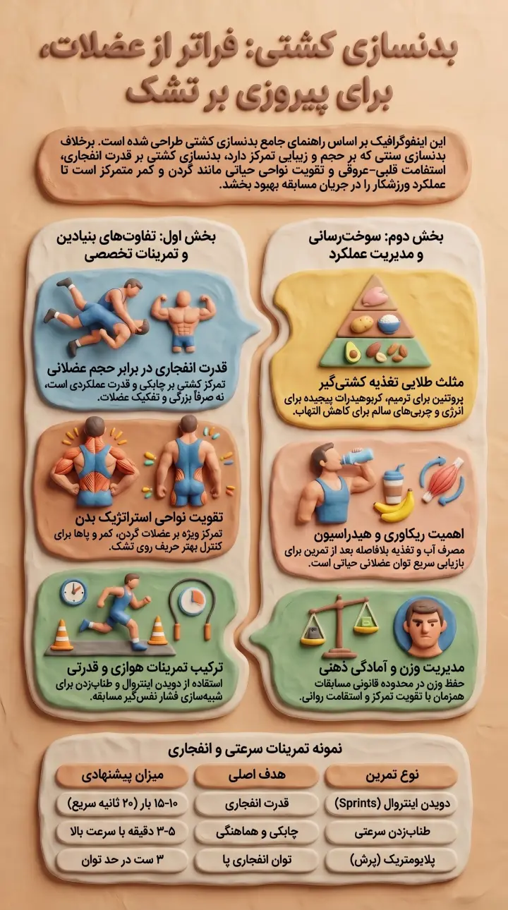 راهنمای کامل بدنسازی کشتی