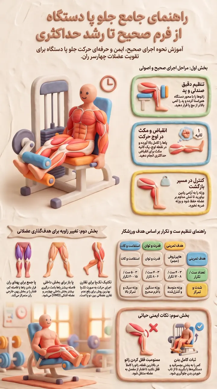 راهنمای جامع حرکت جلو پا دستگاه