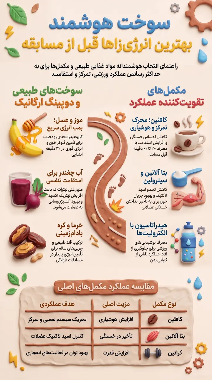 بهترین انرژی زا قبل مسابقه و تمرین