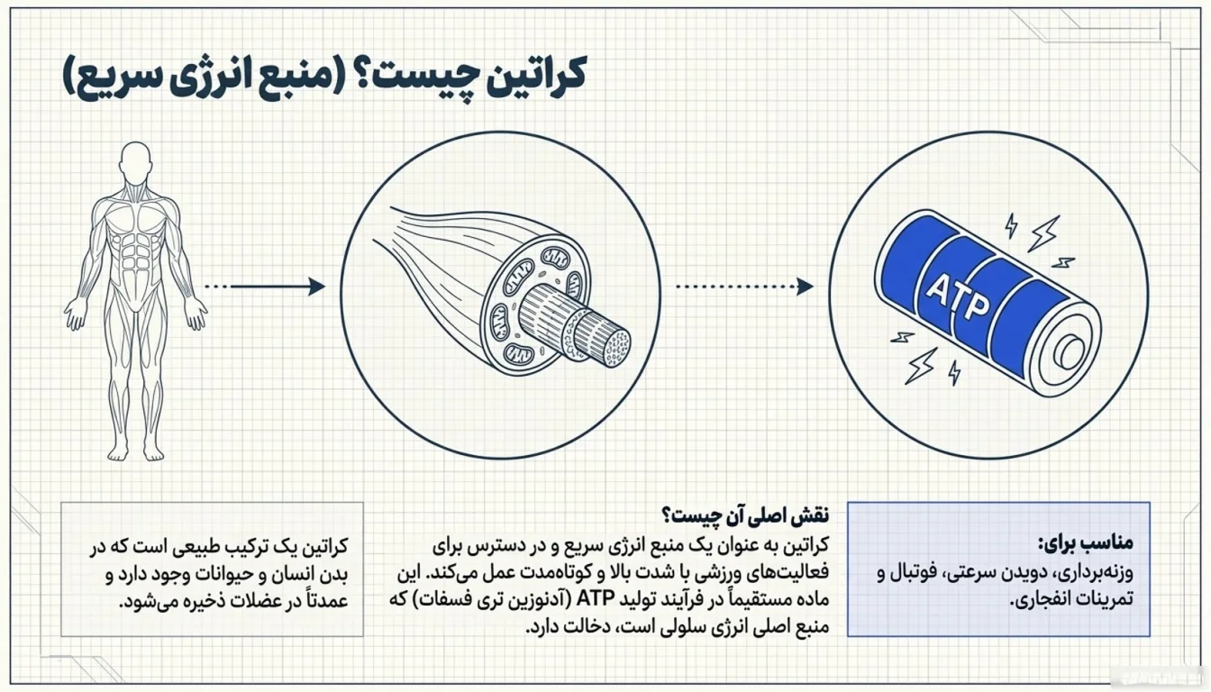 کراتین چیست-مکمل کراتین-کراتین-پارسی پودر