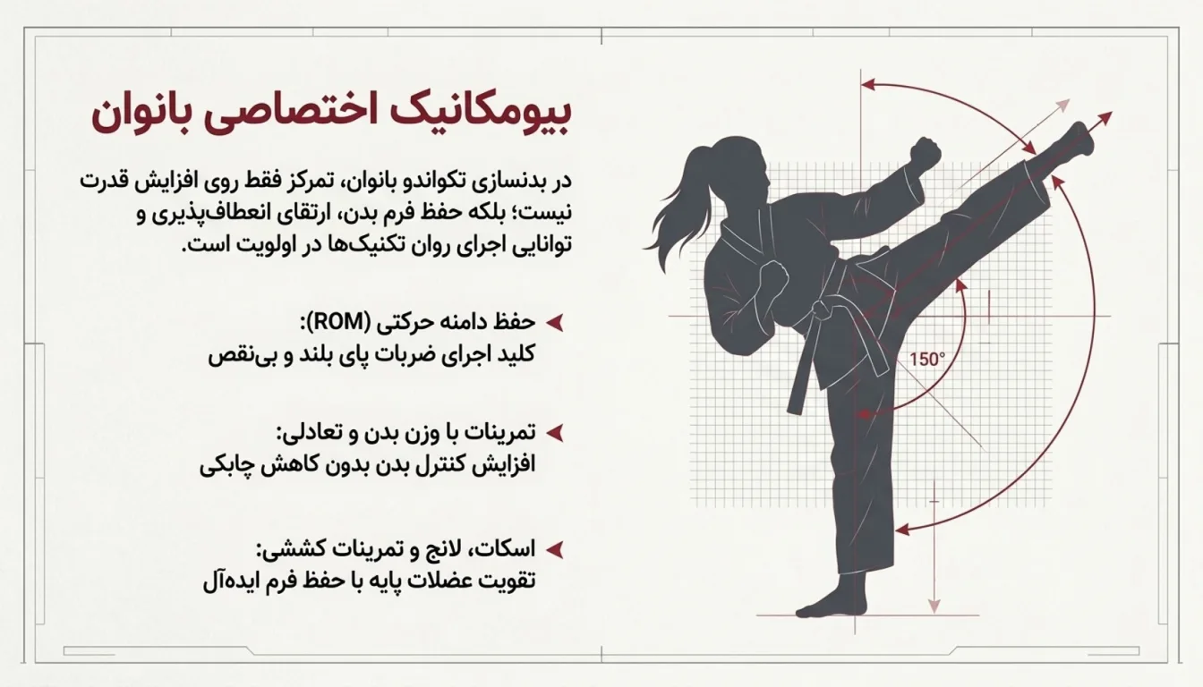 بدنسازی تکواندو بانوان-بدنسازی تکواندو-پارسی پودر