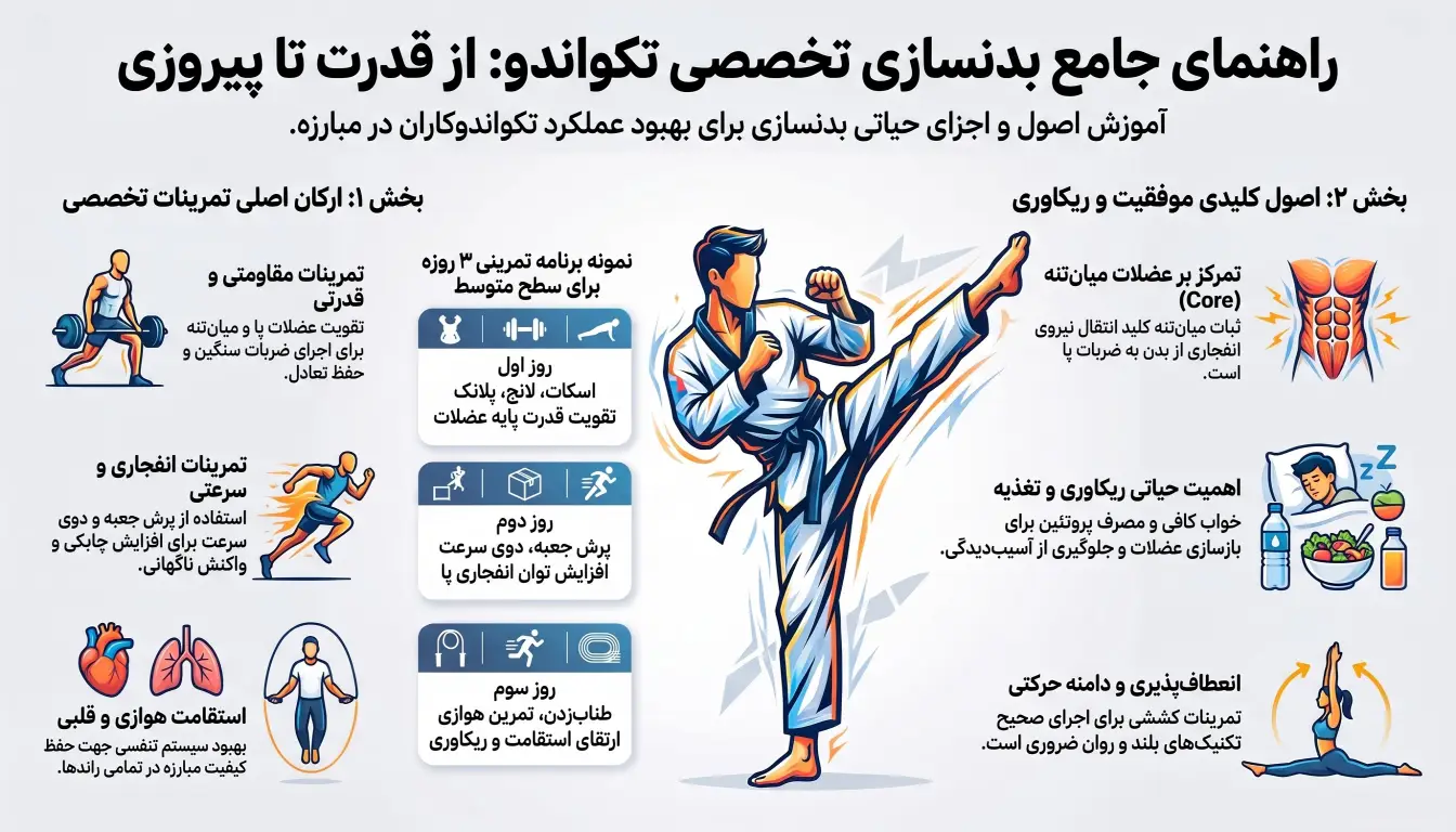 بهترین تمرینات بدنسازی تکواندو-بدنسازی تکواندو-پارسی پودر