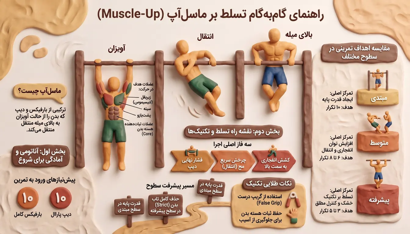راهنمای گام به گام حرکت ماسل آپ