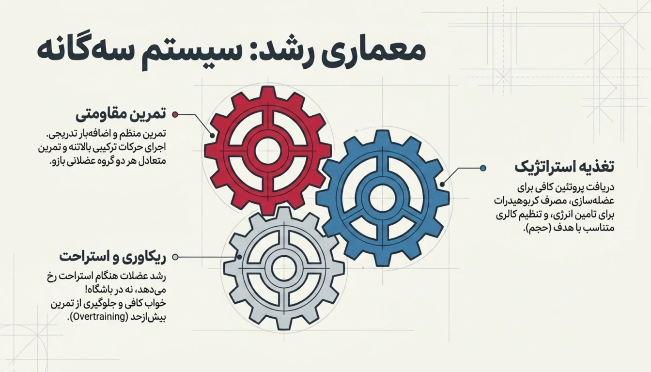 چگونه دور بازو را افزایش دهیم-رشد بازو-افزایش حجم بازو-افزایش دور بازو-پارسی پودر