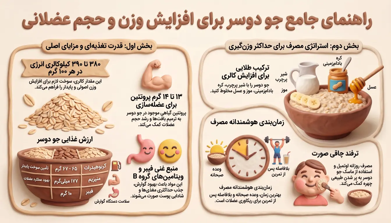 راهنمای جامع جو دوسر برای افزایش وزن و عضله سازی