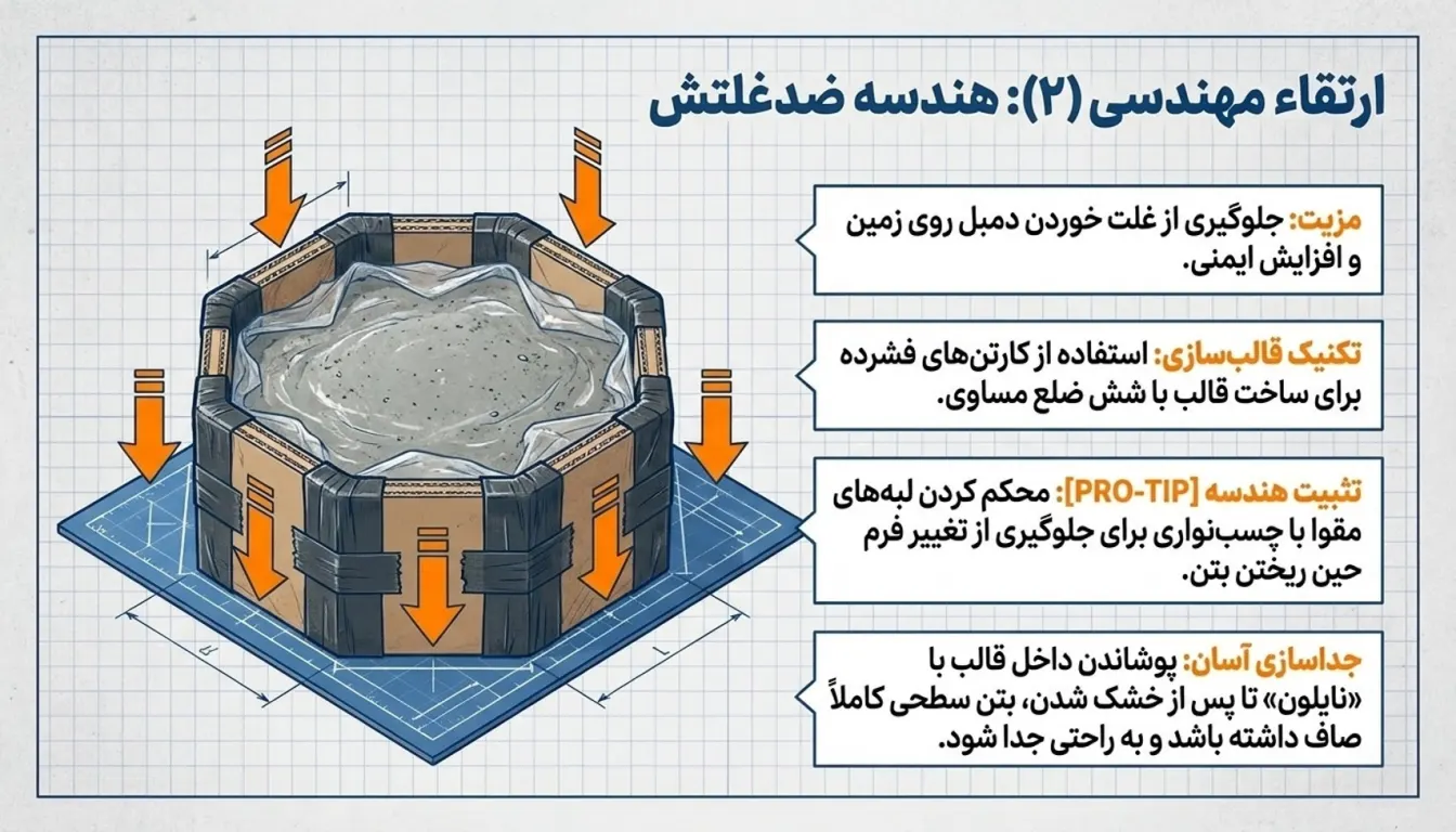 ساخت دمبل شش ضلعی