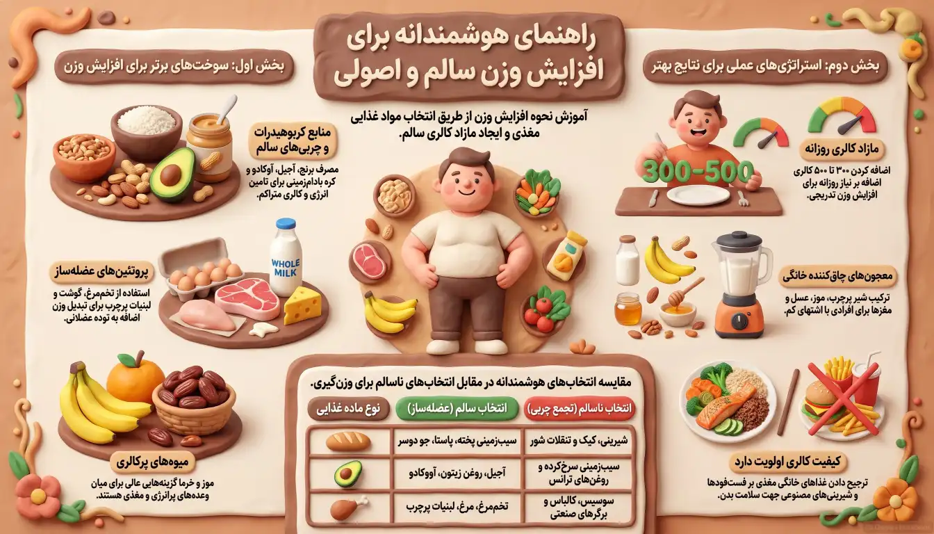 غذا های چاق کننده-افزایش وزن-پارسی پودر