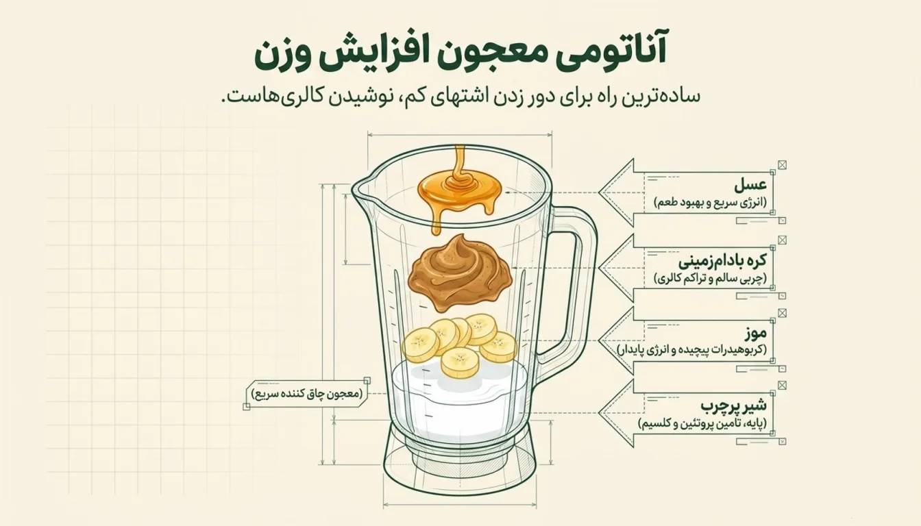 معجون چاق کننده سریع-معجون افزایش وزن-غذاهای چاق کننده-پارسی پودر