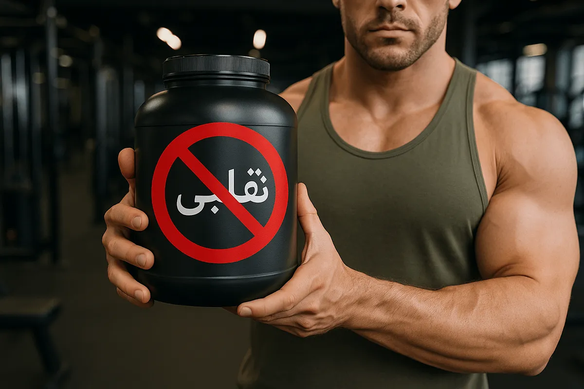 تفاوت بسته بندی و برچسب-گینر اصل و فیک اپلاید-پارسی پودر مجله معتبر ورزش و بدنسازی