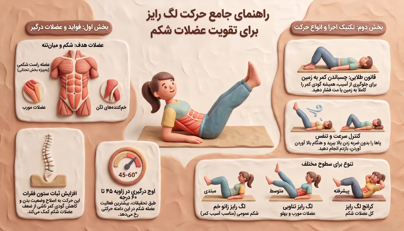 راهنمای جامه حرکت لگ رایز- فواید حرکت لگ رایز