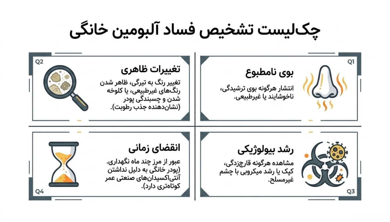 پودر سفیده تخم مرغ فاسد شده چه نشانه هایی دارد؟