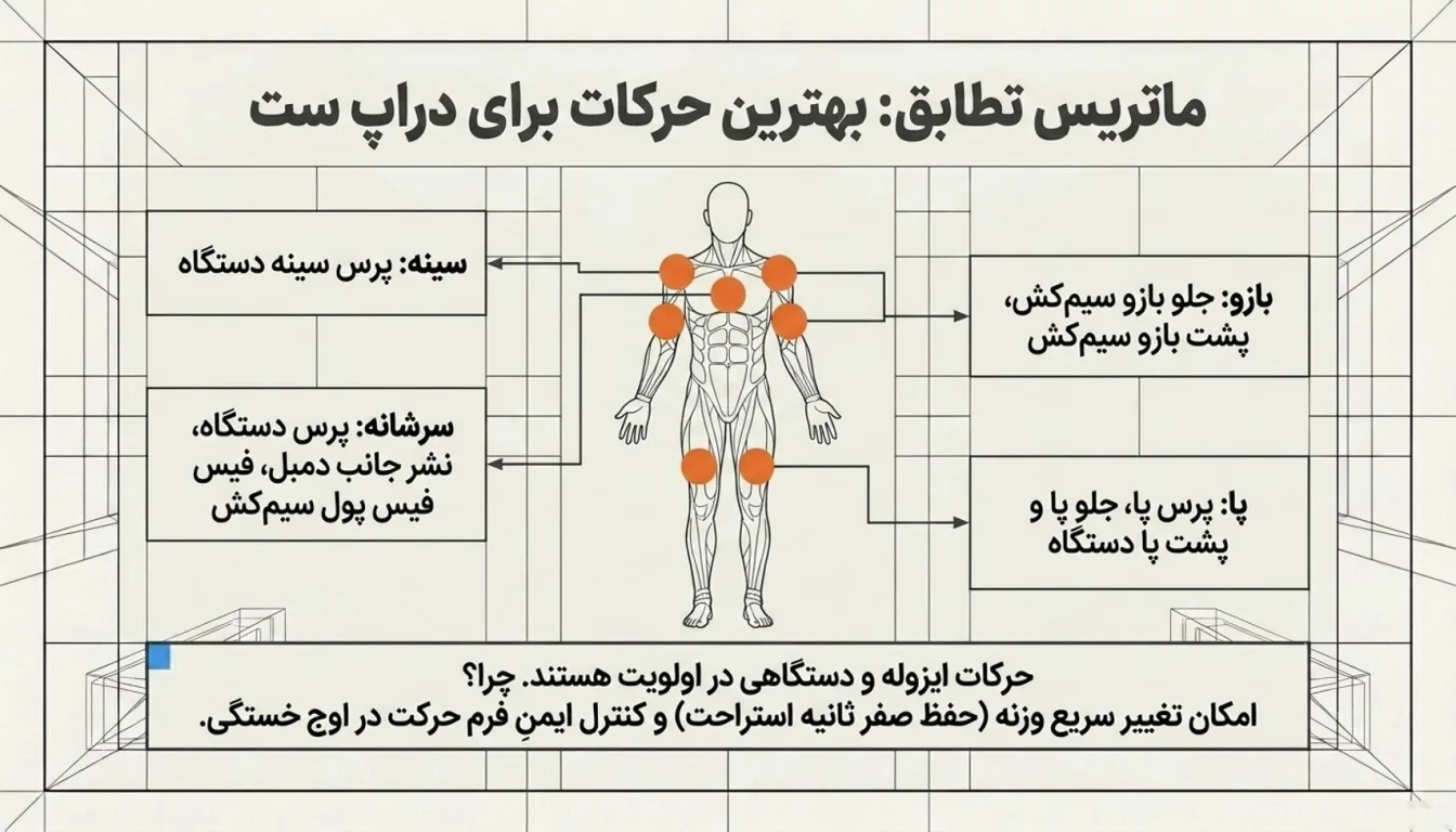 بهترین حرکات دراپ ست-پارسی پودر