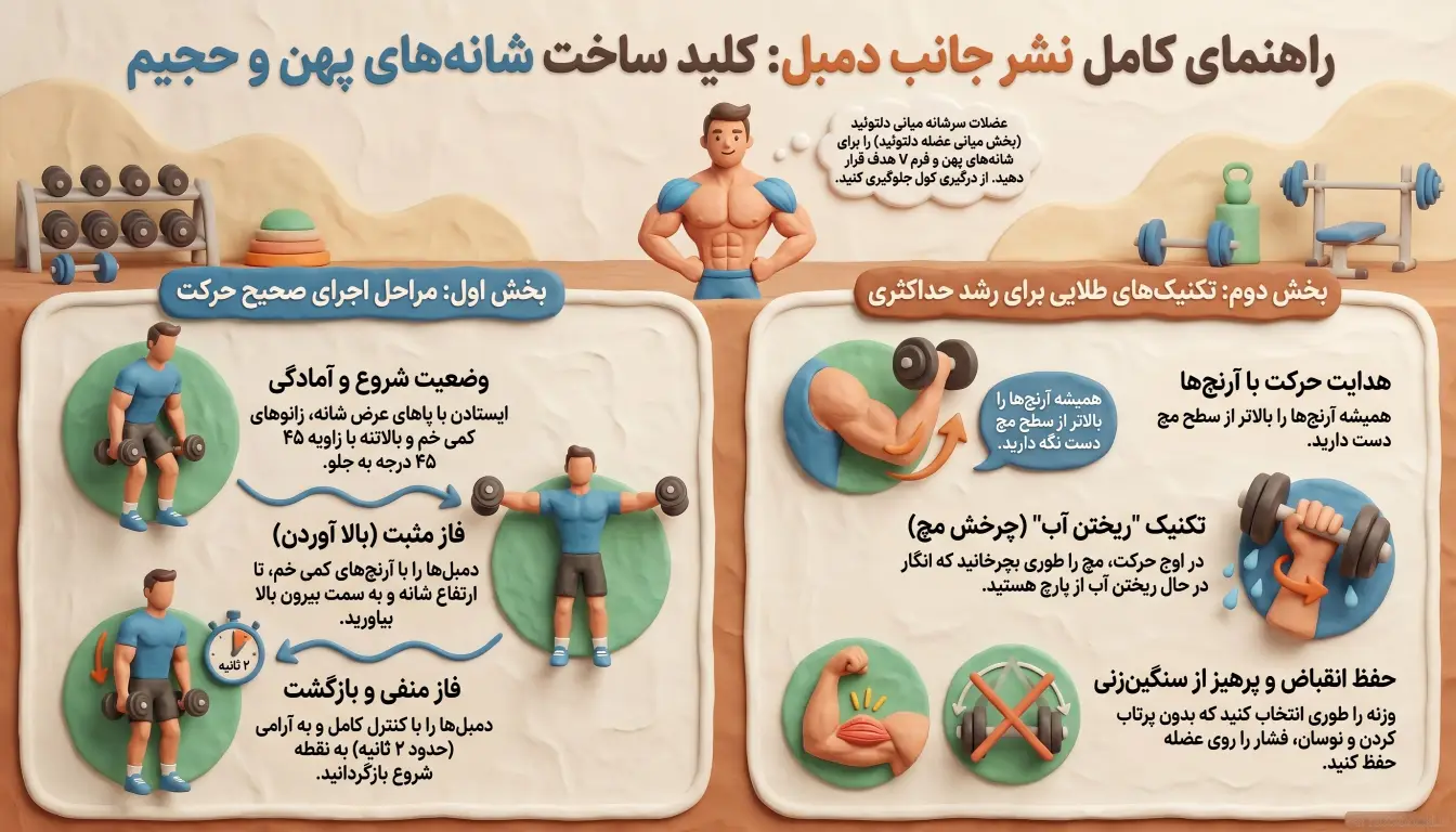 راهنمای کامل حرکت نشر از جانب دمبل
