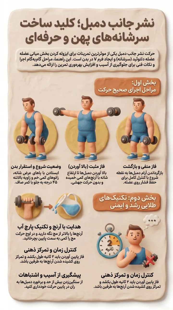راهنمای کامل سرشانه دمبل