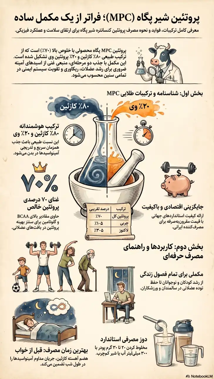 پروتئین شیر پگاه (MPC)