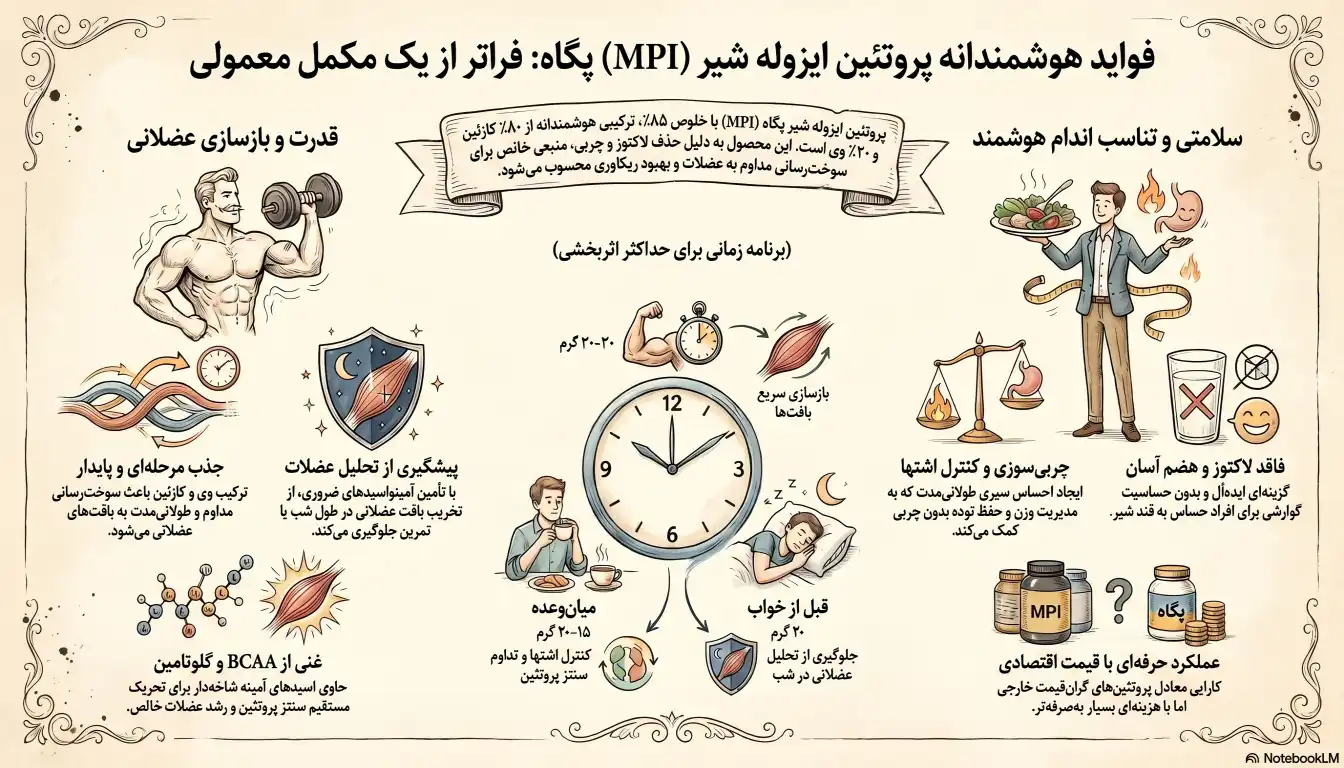 فواید پودر پروتئین شیر پگاه