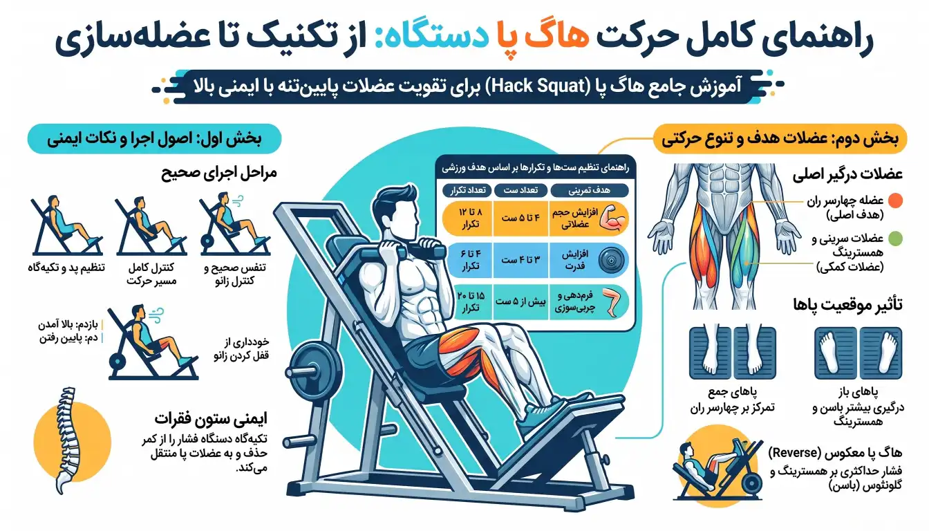 نحوه صحیح اجرای هاگ پا دستگاه-هاگ پا دستگاه-عضلات هدف هاگ پا دستگاه-پارسی پودر