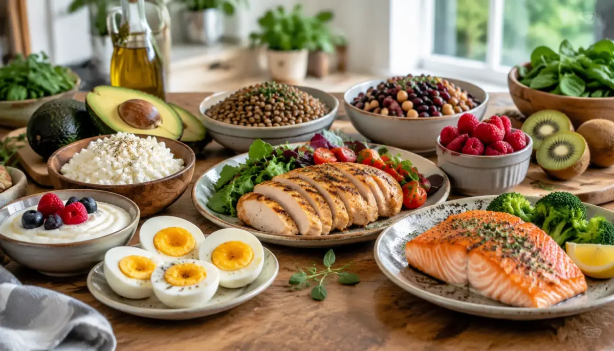 غذا های پروتئین دار برای لاغری | 15 خوراکی کم کالری و مفید