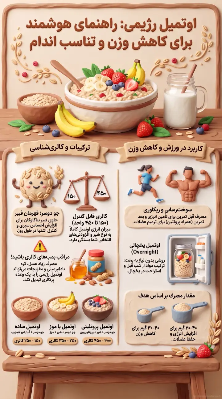 اوتمیل رژیمی-ترکیبات اوتمیل رژیمی-اوتمیل-انواع اوتمیل-پارسی پودر
