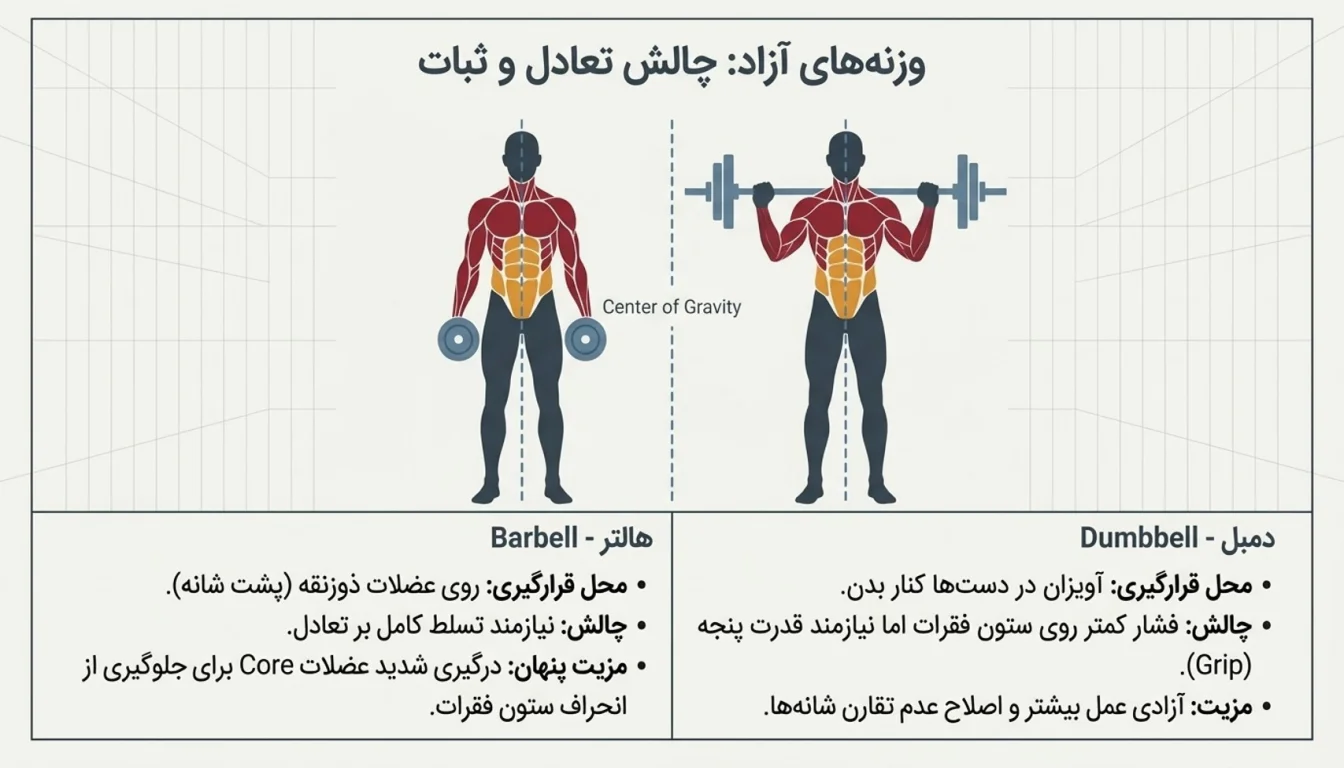 ساق پا ایستاده هالتر-ساق پا ایستاده دمبل-پارسی پودر