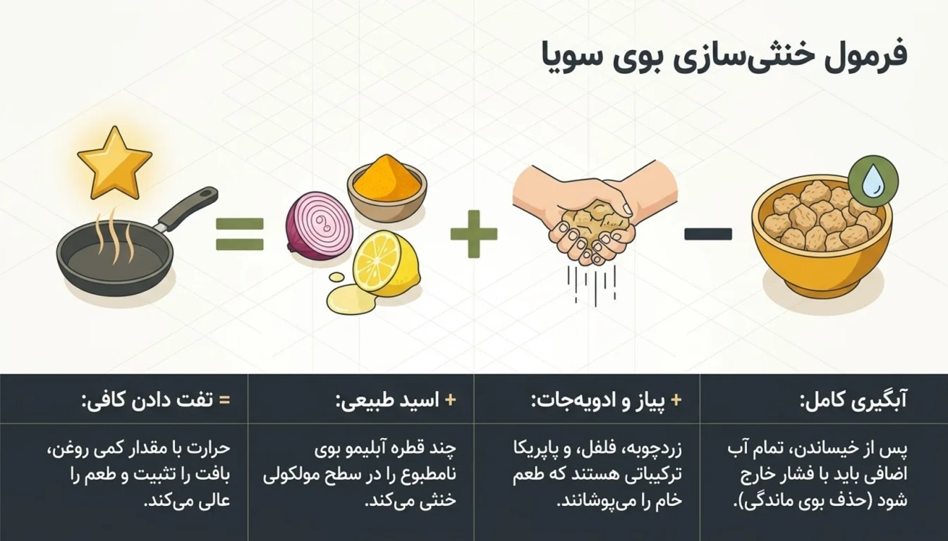 چگونه بوی سویا را بگیریم-پارسی پودر