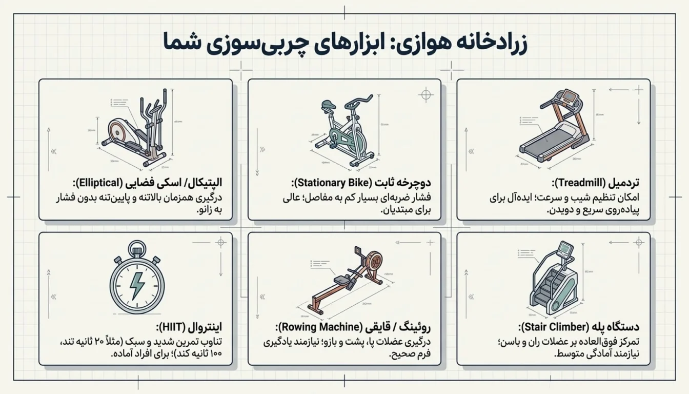 مقایسه بهترین دستگاه های باشگاه برای لاغری-ورزش برای لاغری-پارسی پودر