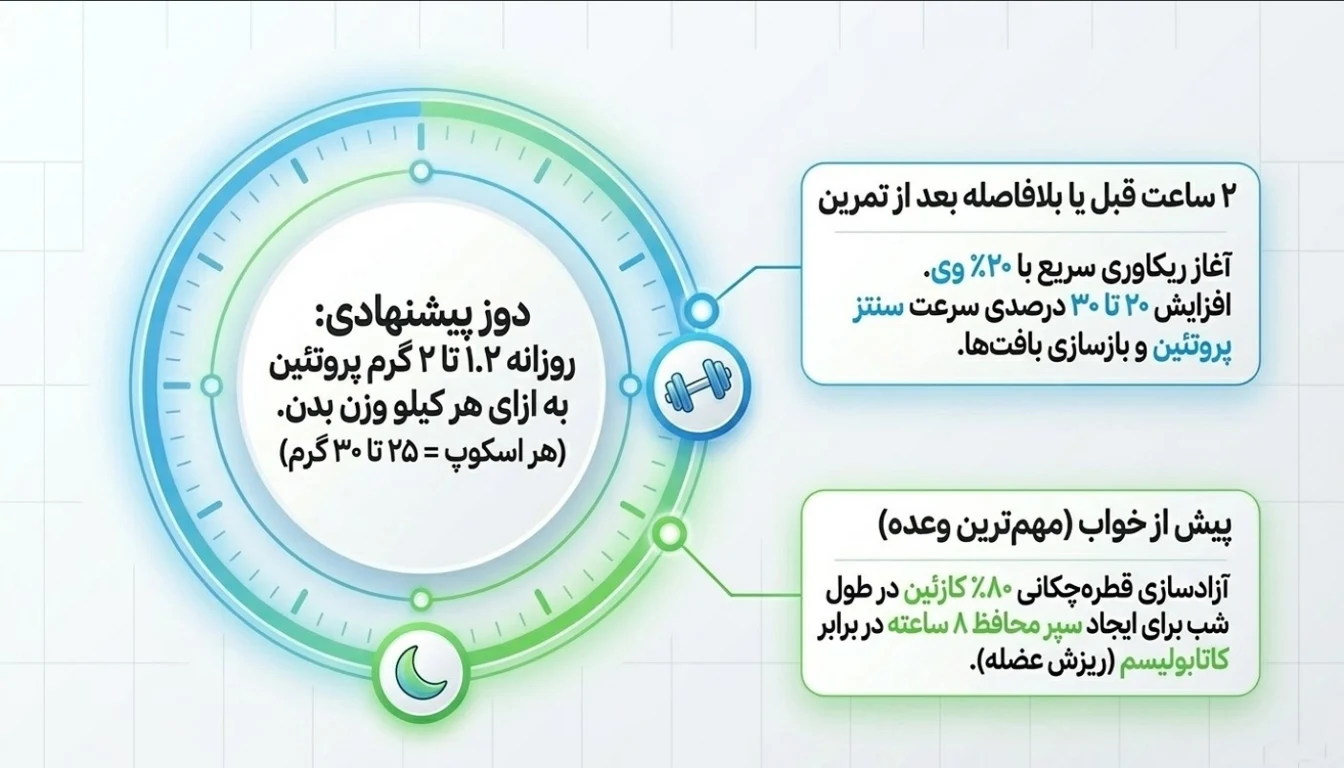 راهنمای مصرف پودر پروتئین پگاه
