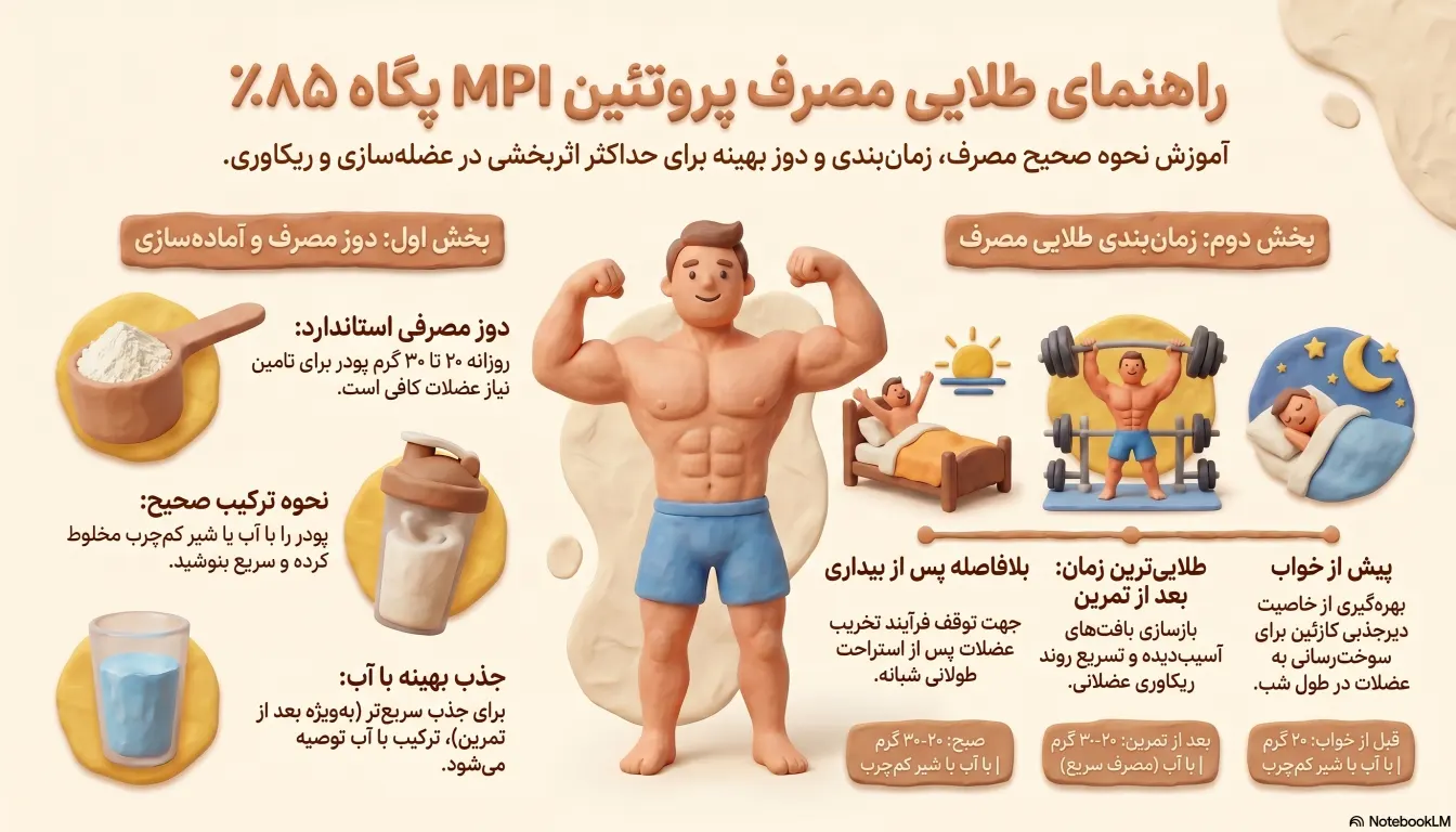 طریقه مصرف پروتئین شیر ایزوله پگاه MPI