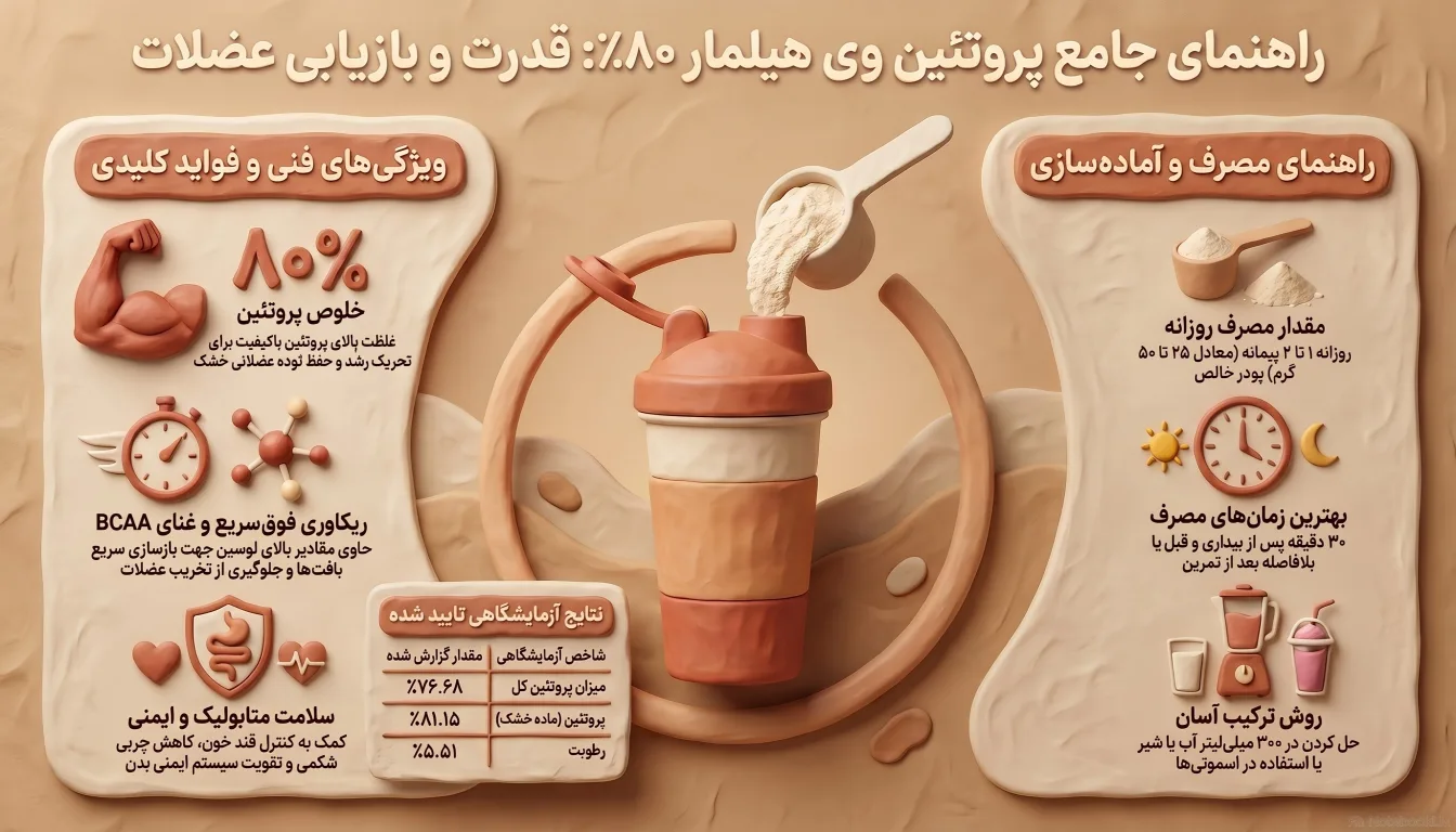 پروتئین وی کنسانتره هیلمار 80 درصد-خرید وی هیلمار-قیمت وی هیلمار-پارسی پودر