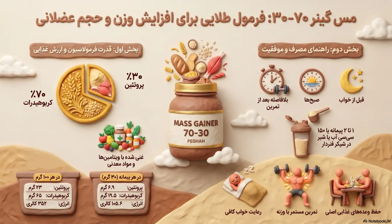 معرفی مکمل مس گینر (Mass Gainer) پگاه
