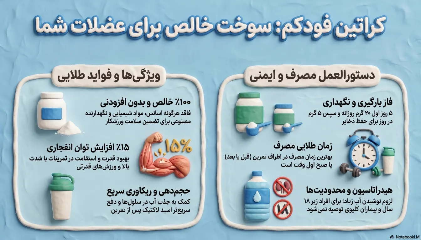 کراتین مونوهیدرات فودکم
