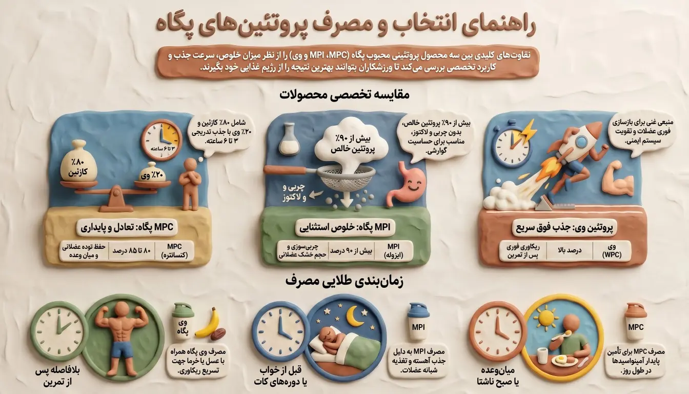 مکمل پگاه-پودر پروتئین پگاه