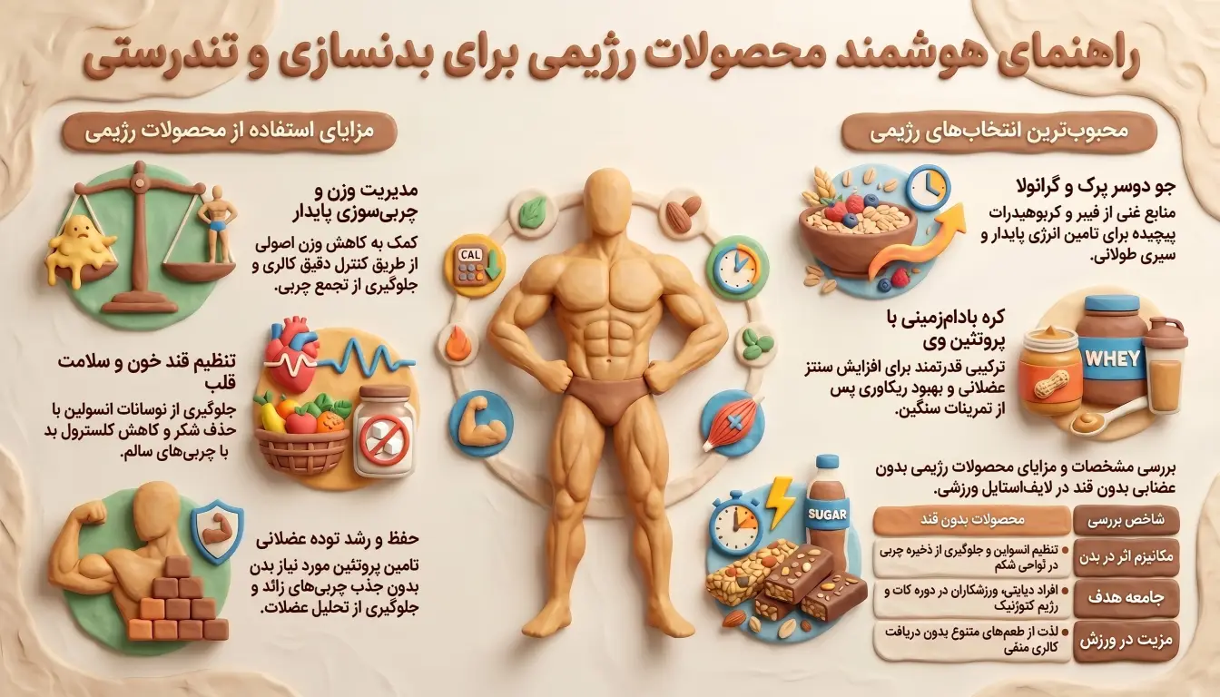 محصولات رژیمی برای بدنسازی
