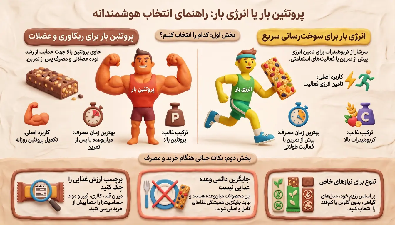معرفی پروتئین بار و انرژی بار-خرید پروتئین بار-خرید انرژی بار-پارسی پودر